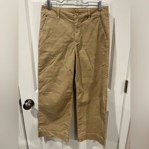 Daily Ritual Tan Cropped Pants Size 8